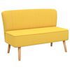 vidaXL Sofa Fabric 117x55.5x77 cm Yellow