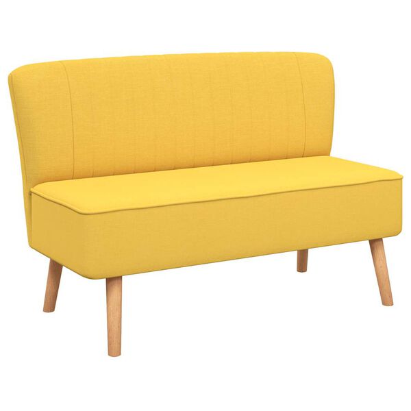 vidaXL Sofa Fabric 117x55.5x77 cm Yellow