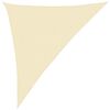 vidaXL Sunshade Sail 160 g/m&sup2; Cream 3x4x5 m HDPE