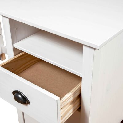 vidaXL Desk Hill with 3 Drawers 120x50x74 cm Solid Pine Wood