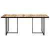 vidaXL Dining Table 160 cm Rough Mango Wood