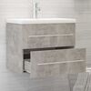 vidaXL Sink Cabinet Concrete Grey 60x38.5x48 cm Engineered Wood