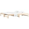 vidaXL Pull-out Day Bed without Mattress 2x(80x200) cm Solid Wood Pine
