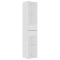 vidaXL Book Cabinet White 36x30x171 cm Engineered Wood