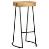 vidaXL Bar Stools 2 pcs Solid Mango Wood