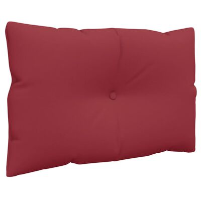 vidaXL Pallet Cushions 2 pcs Wine Red Fabric