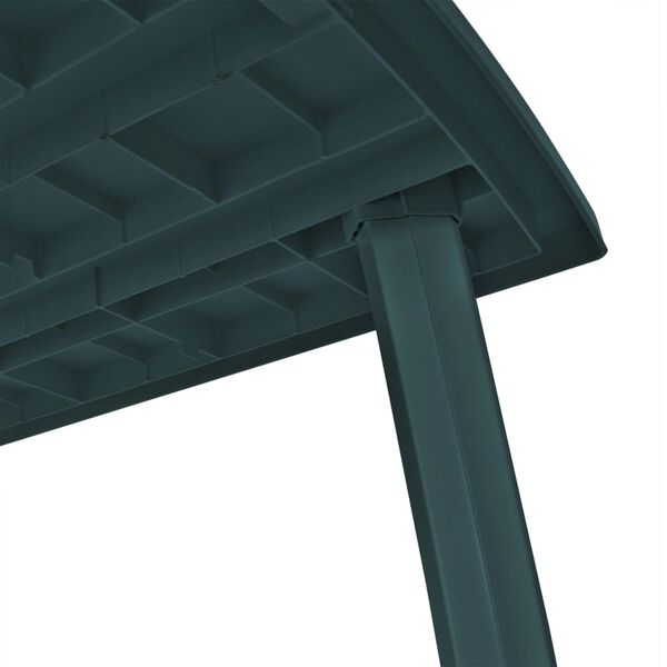 vidaXL Garden Table Green 210x96x72 cm Plastic