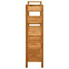 vidaXL Shoe Rack with 5 Shelves 100x27x100 cm Solid Oak Wood