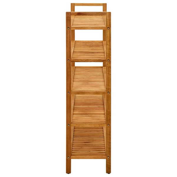 vidaXL Shoe Rack with 5 Shelves 100x27x100 cm Solid Oak Wood