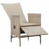 vidaXL 5 Piece Garden Dining Set Beige