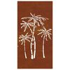 vidaXL Garden Wall Decoration 105x55 cm Corten Steel Palm Tree Design