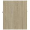 vidaXL Sink Cabinet Sonoma Oak 80x38.5x46 cm Engineered Wood