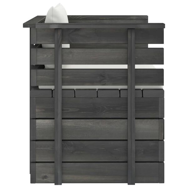 vidaXL 12 Piece Garden Pallet Lounge Set with Cushions Solid Pinewood