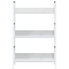 vidaXL 3-Layer Book Shelf White 60x27.6x90.5 cm Engineered Wood