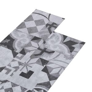 vidaXL Flooring Planks Grey pattern 5.02 m&sup2; 36 pcs PVC