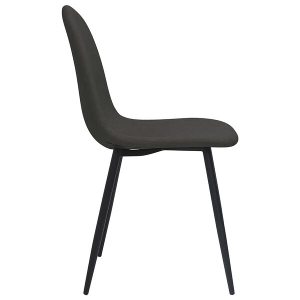 vidaXL Dining Chairs 4 pcs 45x53.5x83 cm Black Faux Leather