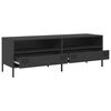 vidaXL TV Cabinet Black 135x39x43.5 cm Cold-rolled Steel