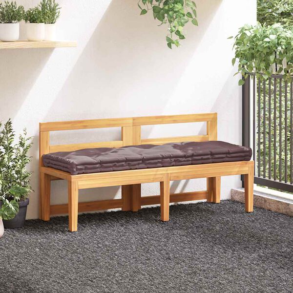 vidaXL Pallet Floor Cushion Cotton 120x40x7 cm Taupe