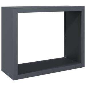 vidaXL Firewood Rack Anthracite 100x40x80 cm Steel