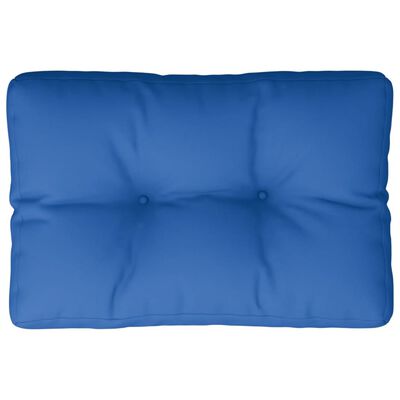 vidaXL Pallet Cushion Royal Blue 60x40x12 cm Fabric