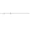 vidaXL Sliding Door Hardware Kit 183 cm Steel White