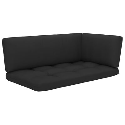 vidaXL 4 Piece Pallet Lounge Set & Cushions Green Impregnated Pinewood