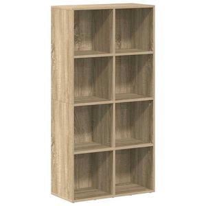 vidaXL Book Cabinet/Sideboard Sonoma Oak 66x30x130 cm Engineered Wood