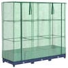 vidaXL Raised Bed with Greenhouse Cover Rattan Look 120x40x123 cm