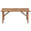 vidaXL Folding Garden Bench with Cushion 118 cm Bamboo