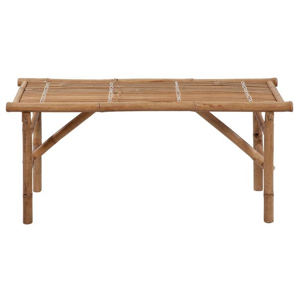 vidaXL Folding Garden Bench with Cushion 118 cm Bamboo