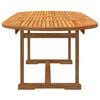 vidaXL 9 Piece Garden Dining Set Solid Wood Acacia and Textilene