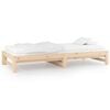 vidaXL Pull-out Day Bed without Mattress 2x(80x200) cm Solid Wood Pine