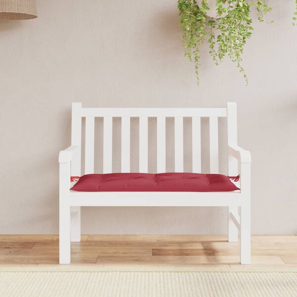 vidaXL Garden Bench Cushion Wine Red 100x50x7 cm Oxford Fabric