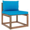 vidaXL 6 Piece Garden Pallet Lounge Set with Cushions Impregnated Pinewood
