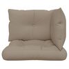 vidaXL Pallet Cushions 3 pcs Taupe Fabric