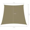 vidaXL Sunshade Sail Oxford Fabric Trapezium 2/4x3 m Beige