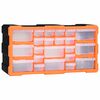 vidaXL Multi-drawer Organiser with 22 Drawers 49x16x25,5 cm