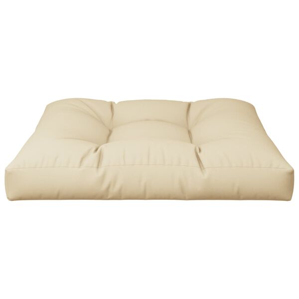 vidaXL Pallet Sofa Cushion Beige 70x70x12 cm