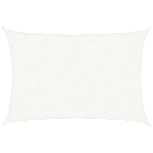 vidaXL Sunshade Sail 160 g/m&sup2; White 2x3 m HDPE