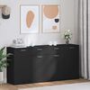 vidaXL Sideboard Black 160x36x75 cm Engineered Wood