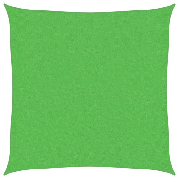 vidaXL Sunshade Sail 160 g/m&sup2; Light Green 3.6x3.6 m HDPE