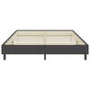 vidaXL Box Spring Bed Frame without Mattress Grey Fabric 160x200 cm