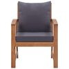 vidaXL 4 Piece Garden Lounge Set with Cushions Solid Acacia Wood