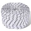 vidaXL Braided Boat Rope Polyester 10 mm 250 m White