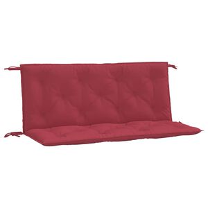 vidaXL Garden Bench Cushions 2pcs Wine Red 120x50x7cm Oxford Fabric