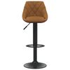 vidaXL Bar Stools 2 pcs Brown Velvet