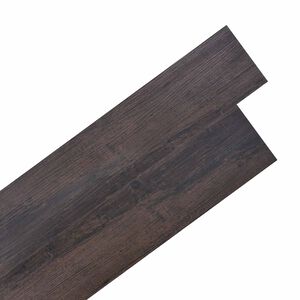 vidaXL Flooring Planks 36 pcs Dark Brown 5.02 m&sup2; PVC