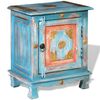 vidaXL Nightstand Solid Mango Wood Blue