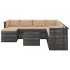 vidaXL 9 Piece Garden Pallet Lounge Set with Cushions Solid Pinewood