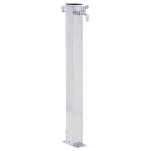 vidaXL Garden Water Column 60 cm Stainless Steel Square